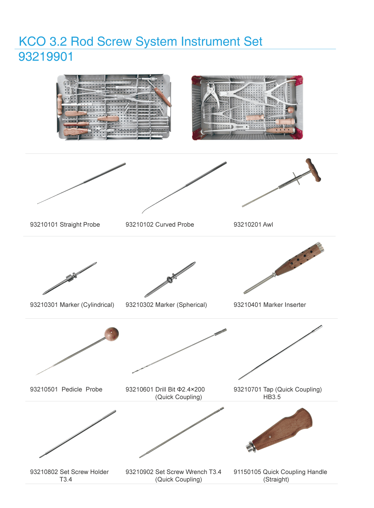 KCO 3.2 Rod Screw System - Instrument Set – Image 2